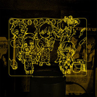 Светильник-ночник Demon Slayer Kamado Nezuko Tanjirou Agatsuma Zenitsu 16 цветов USB (28084) - вид 1 миниатюра