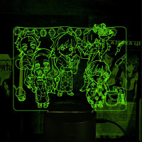 Светильник-ночник Demon Slayer Kamado Nezuko Tanjirou Agatsuma Zenitsu 16 цветов USB (28084) - вид 2 миниатюра