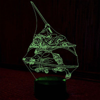 Светильник-ночник Ророноа Зоро Zoro Roronoa 16 цветов USB (28087)