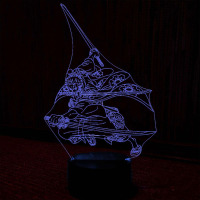 Светильник-ночник Ророноа Зоро Zoro Roronoa 16 цветов USB (28087) - вид 1 миниатюра
