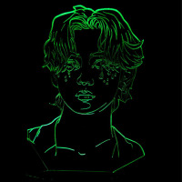 Светильник-ночник BTS Ким Техен «V» 16 цветов USB (28090)