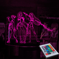 Світильник-нічник KPop Demon Hunters 16 кольорів USB (28128) - вид 1 мініатюра