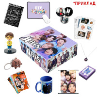 Подарочный Набор БТС BTS Бантаны с ночником Bangtan boys, K-pop БТС Large (7105) - вид 1 миниатюра