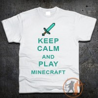 Футболка Keep Calm and play Minecraft - вид 1 миниатюра