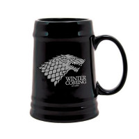 Кружка Старк Гра престолів, Stark Game of Thrones Чорна - вид 1 мініатюра