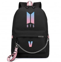 Рюкзак V Кім Техьон БТС Чорний - BTS Black - вид 1 мініатюра
