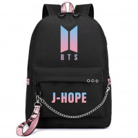 Рюкзак J-Hope Джей-Хоуп БТС Чорний - BTS Black - вид 1 мініатюра
