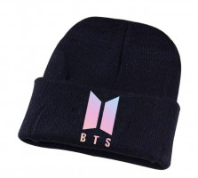 Шапка BTS з рисунком K-POP Logo BTS Bulletproof Boy Чорна, БТС Оригінал
