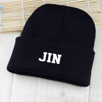 Шапка BTS з рисунком K-POP Jin BTS Bulletproof Boy Чорна, БТС Оригінал