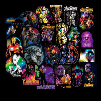 Набір стікерів Марвел Marvel 50 шт (7108)