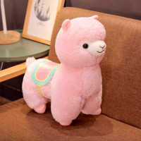 М'яка іграшка Симпатична Альпака з Сідлом Alpaca Plush Рожева (7446) - вид 1 мініатюра