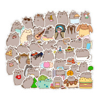 Набір стікерів Кіт Пушин Pusheen 50 шт (7641) - вид 1 мініатюра