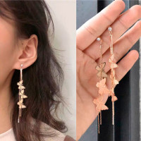 Сережки Earrings КПОП KPOP золотисті - вид 1 мініатюра