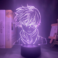 Світильник-нічник Тодорокі Моя геройська академія Todoroki настільна 3D Лампа 16 кольорів USB - вид 1 мініатюра