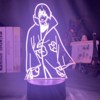 Світильник-нічник Ітачі Учіха 3 Itachi Uchiha - Naruto настільна 3D Лампа 16 кольорів USB - вид 1 мініатюра