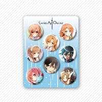 Набір значків Мистецтво Меча Онлайн Sword Art Online 8шт (8150) - вид 1 мініатюра