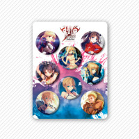 Набор значков Fate Stay Night Судьба Ночь Схватки 8шт (8157)