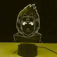 Світильник-нічник Саске дитина - Наруто Sasuke Uchiha Naruto 16 кольорів 3D USB (8218) - вид 1 мініатюра
