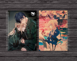 Скетчбук Вайолет Эвергарден, Вайолет и Гилберт - Violet Evergarden (8350) - вид 1 мініатюра