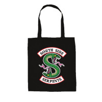 Екосумка шопер Південні Змії, Рівердейл Чорний - South Side Serpents, Riverdale (8369) - вид 1 мініатюра