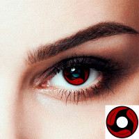 Лінзи контактні кольорові Манґекьо Шарінґан Ітачі Учіха - Mangekyou Sharingan (8411) - вид 1 мініатюра