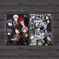 Скетчбук Темный Дворецкий персонажи на конкурсе - Black Butler (8427) - вид 1 миниатюра