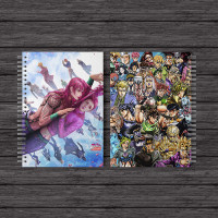 Скетчбук Джоджо Дияволо і Доппіо - Jojo Golden Wind, Diabolo & Doppio, Passione (8433) - вид 1 мініатюра