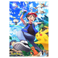 Плакат Покемон Еш, Пікачу, Чермандер, Бульбазавр, Мяут, Піджі - Pokemon (8476) - вид 1 мініатюра