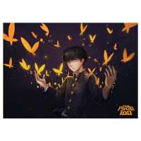 Плакат Моб Психо 100 Шигео Кагеяма з метеликами - Mob Psycho 100 (8485) - вид 1 мініатюра