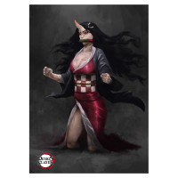 Плакат Клинок, що знищує демонів, Недзуко Камадо з рогом - Demon Slayer: Kimetsu no Yaiba (8492) - вид 1 мініатюра