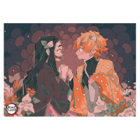 Плакат Клинок, що знищує демонів, Недзуко Камадо із Зеніцу - Demon Slayer: Kimetsu no Yaiba (8493) - вид 1 мініатюра
