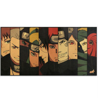 Плакат Наруто Акацукі, Ітачі, Дейдара, Пейн, Кісаме - Naruto (8520) - вид 1 мініатюра