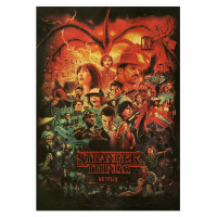 Плакат Дивні дива, всі персонажі, постер - Stranger Things (8531) - вид 1 мініатюра