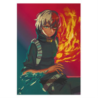 Плакат Моя геройська академія Сето Тодорокі лід і вогонь - Boku no Hero Academia (8536) - вид 1 мініатюра